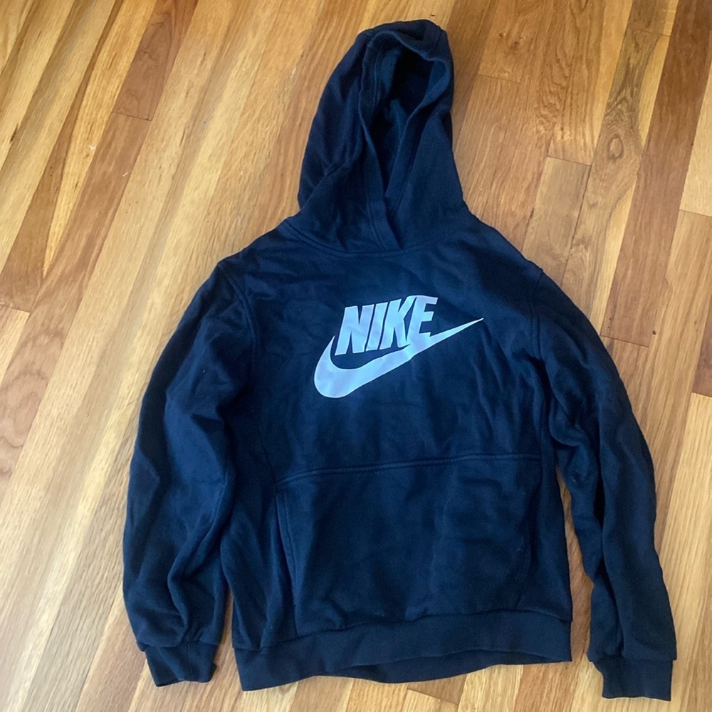 Nike Boys Black Hoodie Size L
